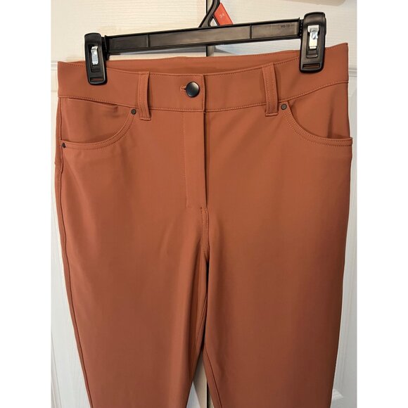 Lululemon Womens Rust Orange Pants High-Rise Skinny Fit 7/8 Length Size 28 - Picture 2 of 10